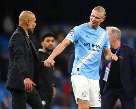 Haaland Becomes Part of Elite Champions League 50-Goal Group, Hailed by Pep as CR7 and Lionel Messi's Peer