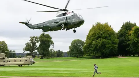 The US President Rerouted and Forced to Change Aircraft En Route to Stansted Airport